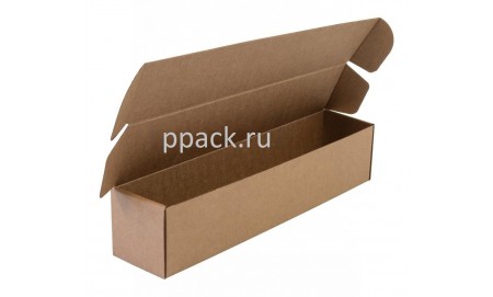 Коробка из микрогофрокартона 250*70*70 бур\бур самосборная