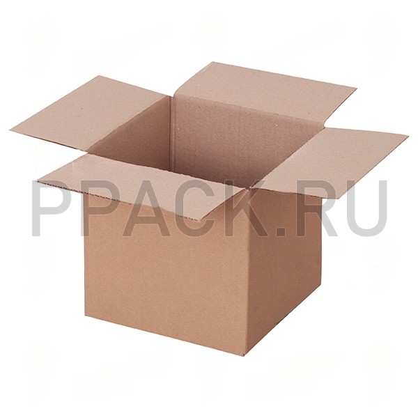 Картонная коробка 200*200*200 бур\бур, 3 слоя